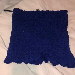 Royal Blue Crop Top